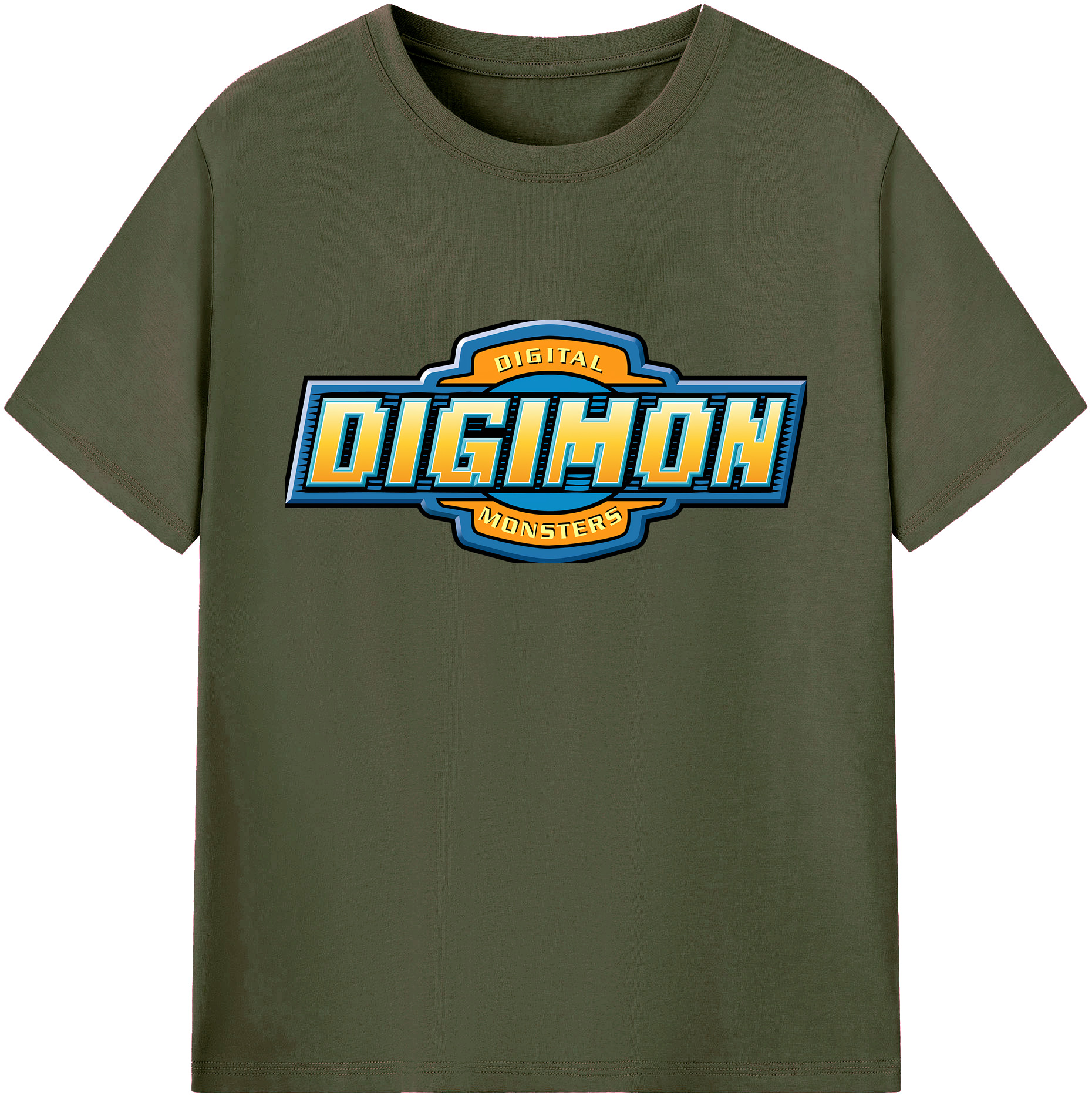 （画像用） Digimon デジタルモンスター/デジモン 綿100％ メンズ半袖Tシャツ｜肌触りやわらか＆通気性